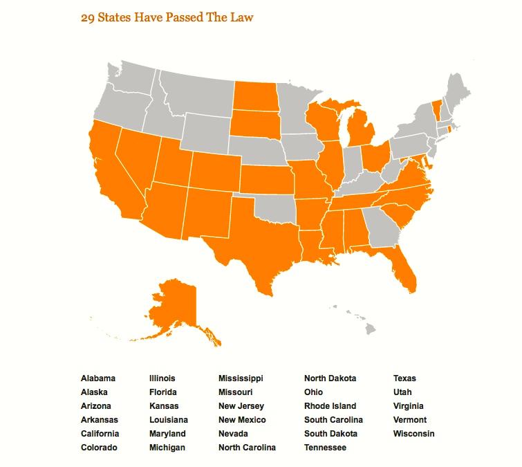 States collecting DNA on Arrest